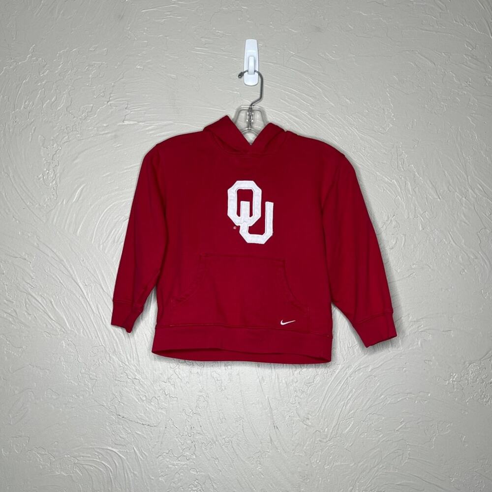 Youth Nike Team Oklahoma Sooners Red Pullover Hoodie Sweatshirt